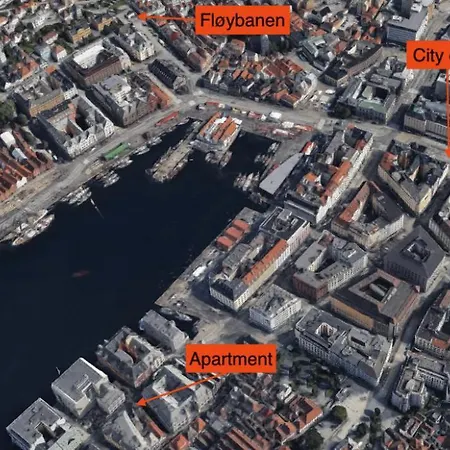 Apartment Live In Historic Building - View To Bryggen